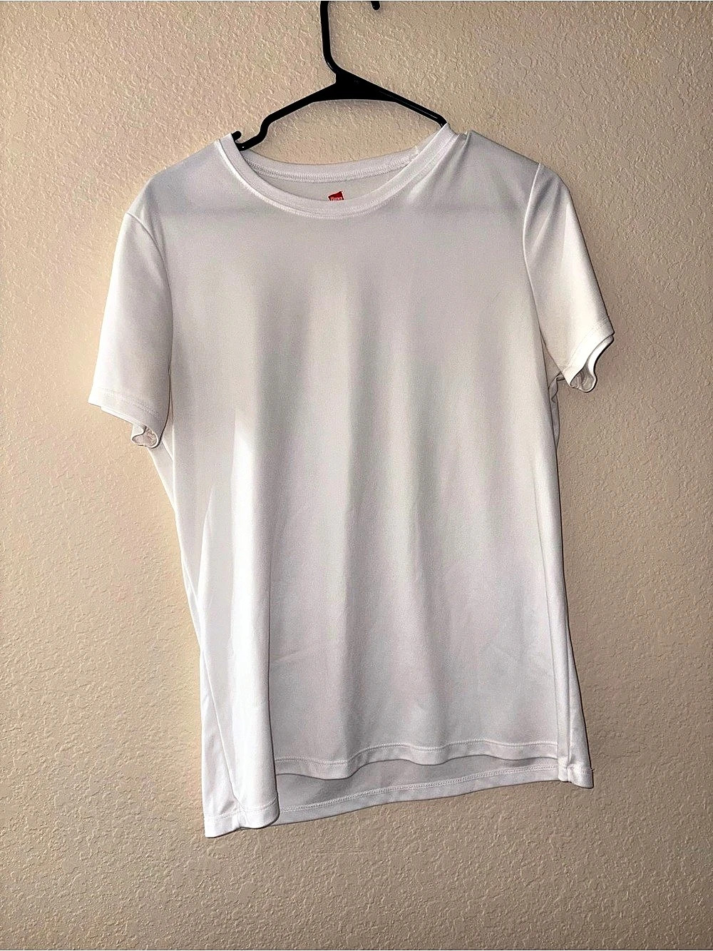 White Hanes Cool DRI Athletic Tee